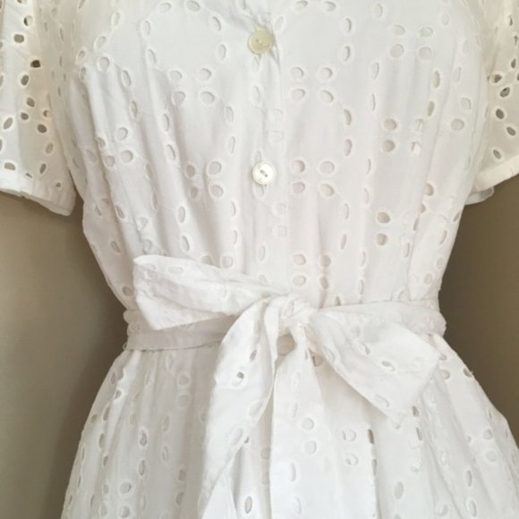 Brooks Brothers Eyelet Shirtdress, Size 2 - Picture 5 of 9